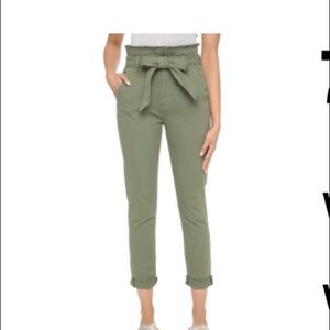 7 for all mankind Loretta Paper Bag Jeans in Olive